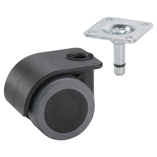 Dupli okretni točkić za kontejnere, 35 mm, 70 kg