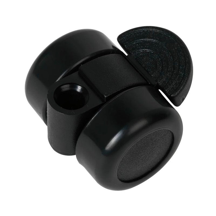 Dupli okretni točkić Duo, tvrda gazna površina, plastika