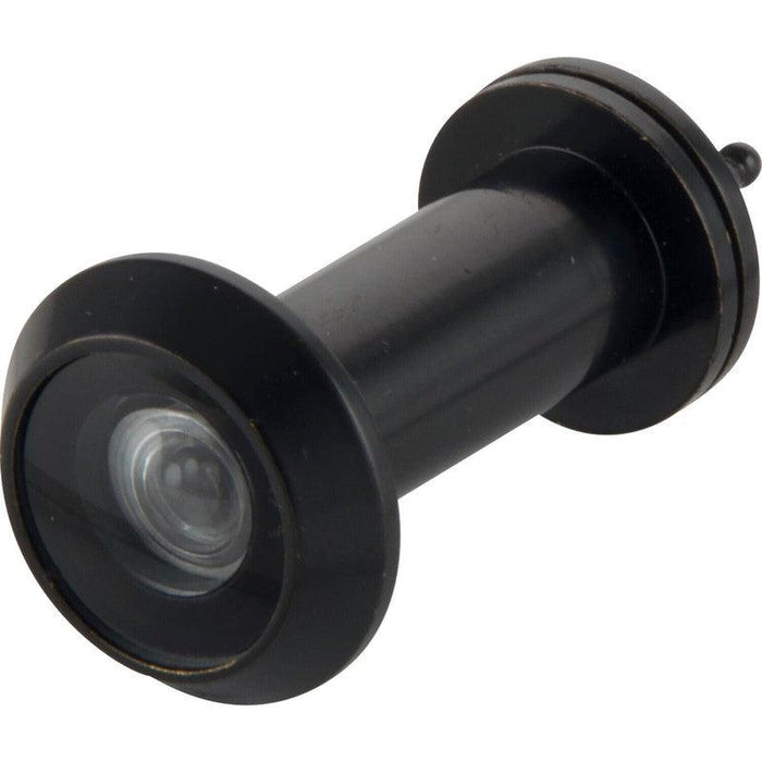 Crna SOLIDO špijunka - ø 14mm, sočivo 200°