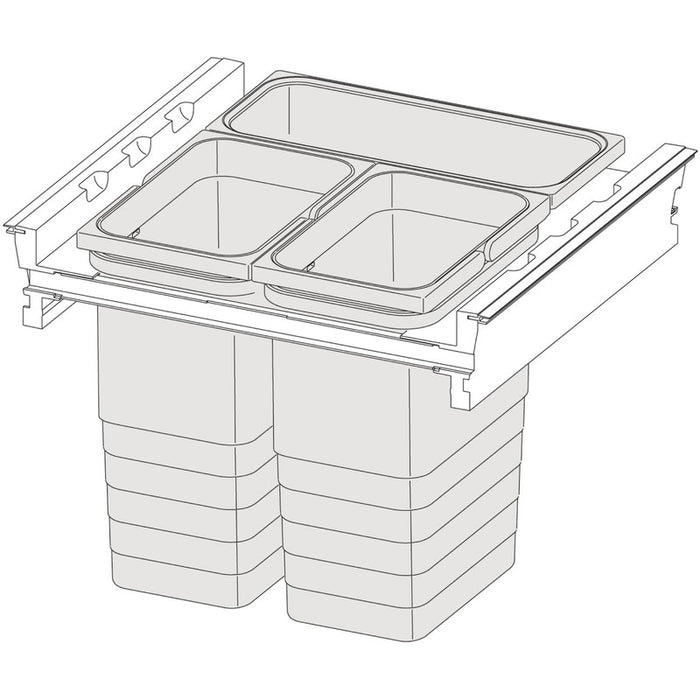 NINKA Set za razdvajanje otpadaka 1-na-5, nominalna dužina 500 mm, ŠK 450 mm