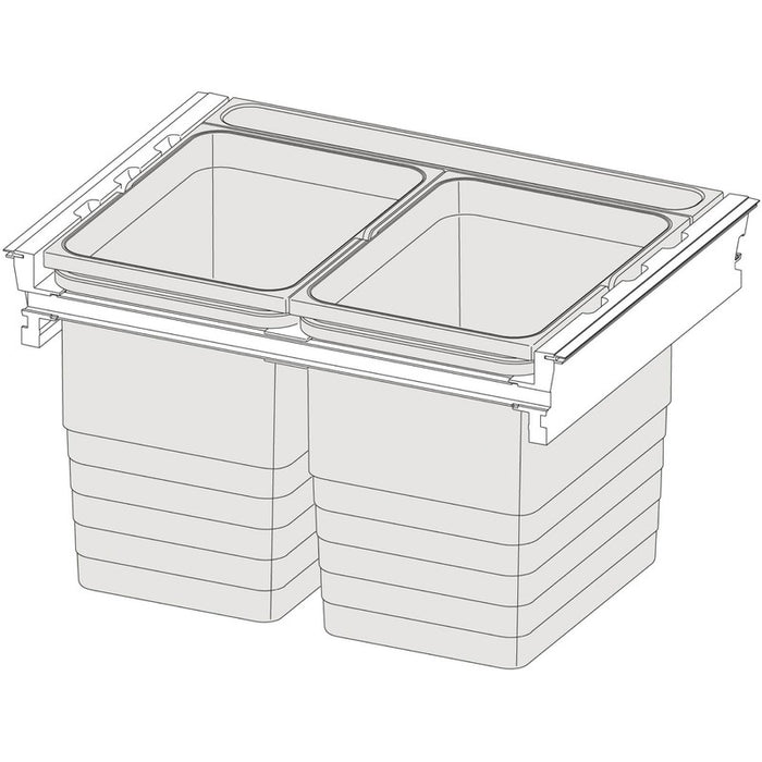 NINKA Set za razdvajanje otpadaka 1-na-5, nominalna dužina 500 mm, ŠK 450 mm