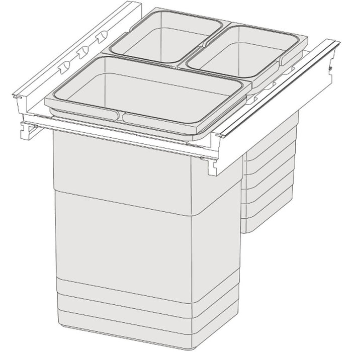 NINKA Set za razdvajanje otpadaka 1-na-5, nominalna dužina 500 mm, ŠK 450 mm