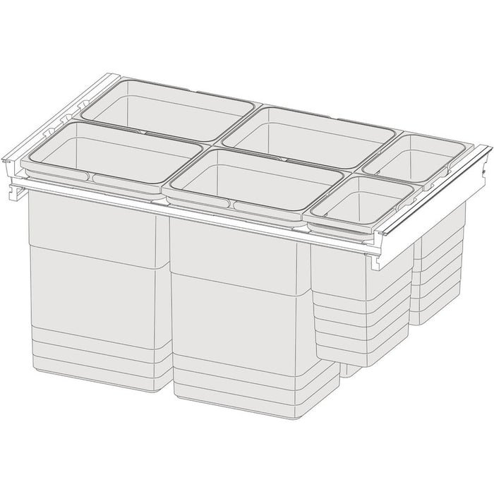 NINKA Set za razdvajanje otpadaka 1-na-5, nominalna dužina 500 mm, ŠK 450 mm