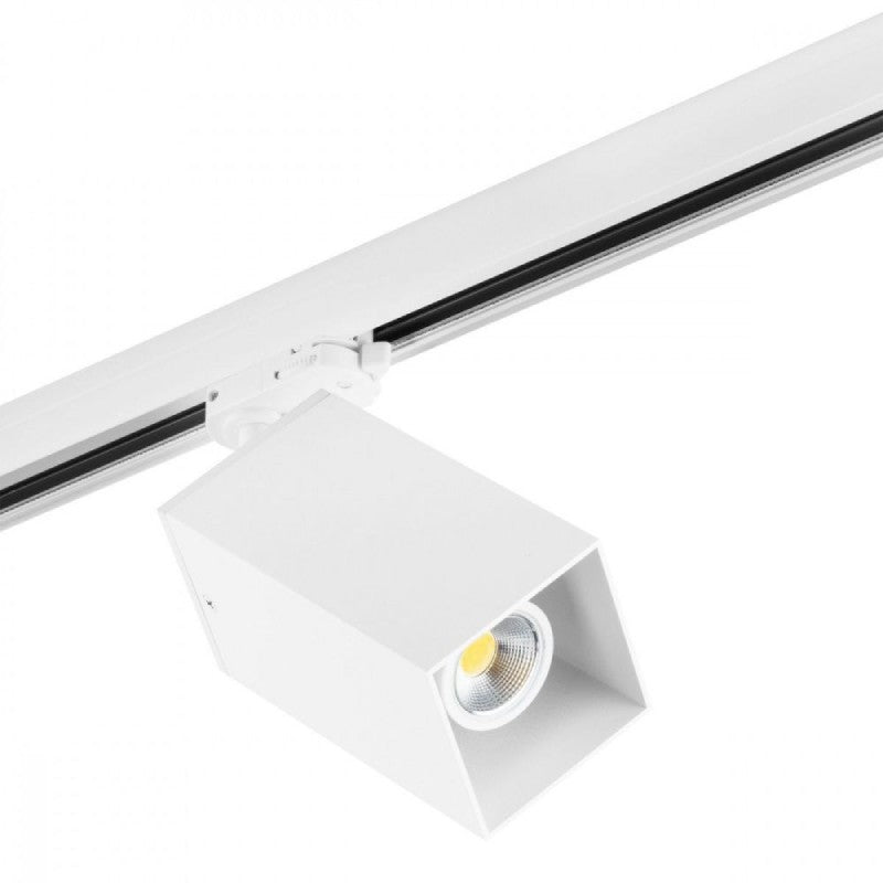 Šinski monofazni top GU10 57×57×160mm — bela