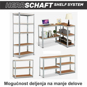 HERRSCHAFT EC-183 180x90x30 cm metalna montažna polica