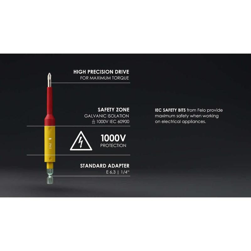 Felo VDE 1000V 03202590 — bit Phillips PH2 x 115