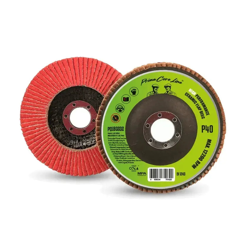 HIMTEX Lamelni brusni disk Master Ceramic — Ø 125 mm, P40