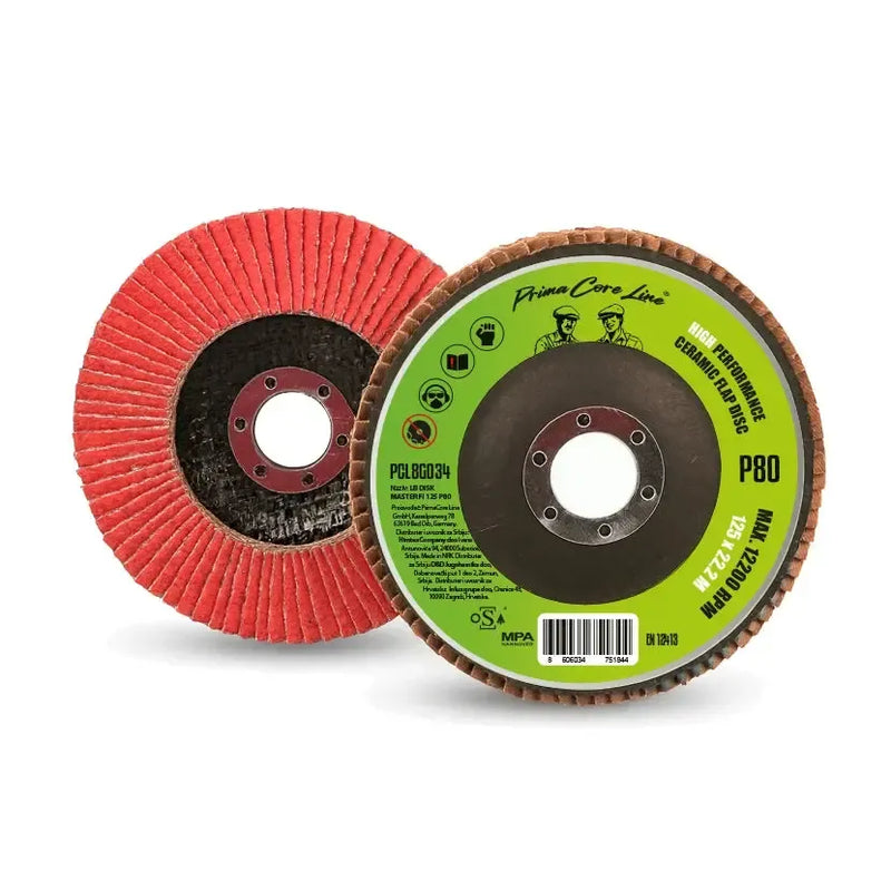 HIMTEX Lamelni brusni disk Master Ceramic — Ø 125 mm, P80