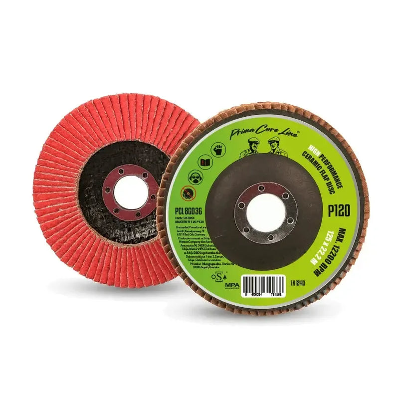 HIMTEX Lamelni brusni disk Master Ceramic — Ø 125 mm, P120