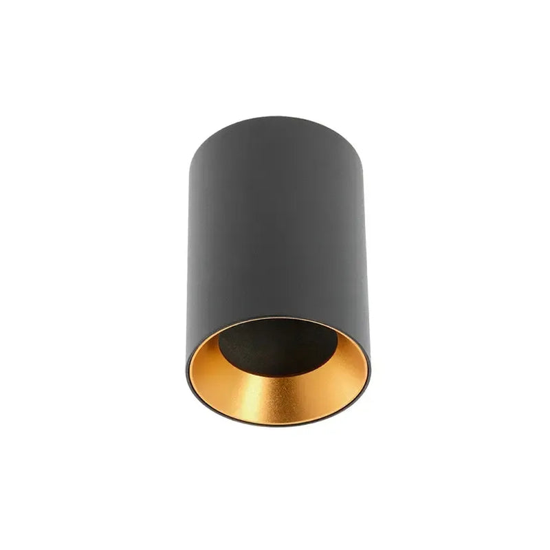 GTV LED Plafonjera AERO, okrugla, GU10 — crna, IP20