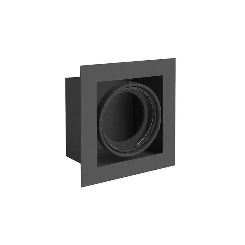 GTV LED plafonska spot armatura Pireo kvadratna 1×G53 IP20 — crna