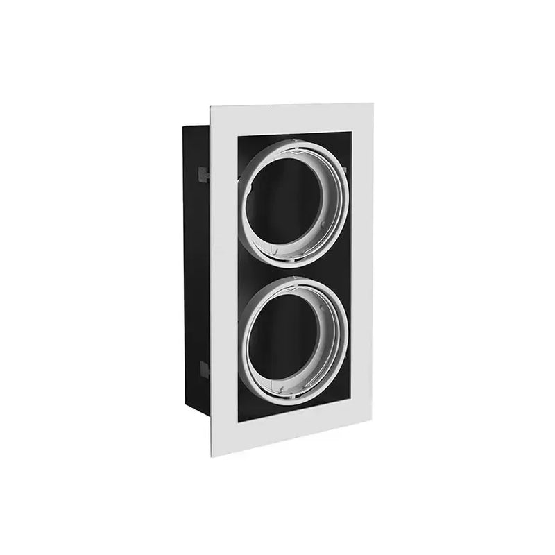 GTV LED plafonska spot armatura Pireo kvadratna 2×G53 IP20 — siva