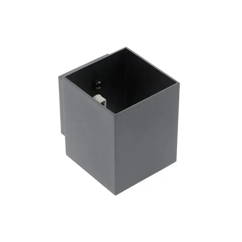 GTV LED Zidna lampa CAMPIONE, kvadratna, 1×G9 — crna, IP20