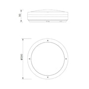 LED PLAFONJERA KENDAL 11W 3000K IP54 R62151142
