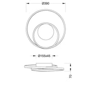 LED PLAFONJERA ZIBAL 22W R62911187 TITAN