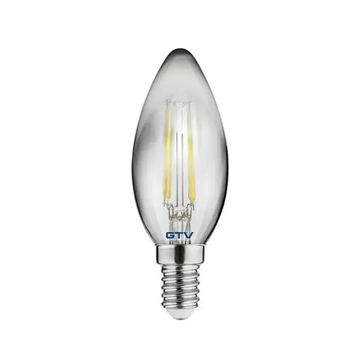 GTV LED Filament sijalica E14 C35 4W 2700K 400lm — dekorativna
