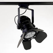 Šinski scenski monofazni reflektor E27 Ø270mm — crna