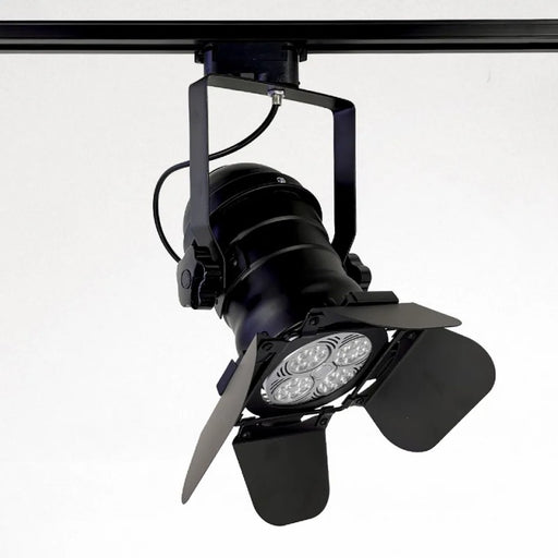 Šinski scenski monofazni reflektor E27 Ø270mm — crna