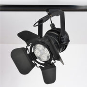 Šinski scenski monofazni reflektor E27 Ø270mm — crna