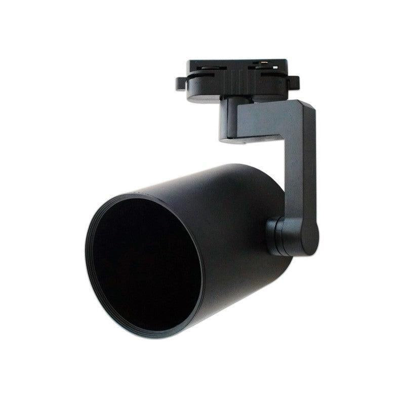 Šinski monofazni reflektor E27 Ø105×140mm — crna