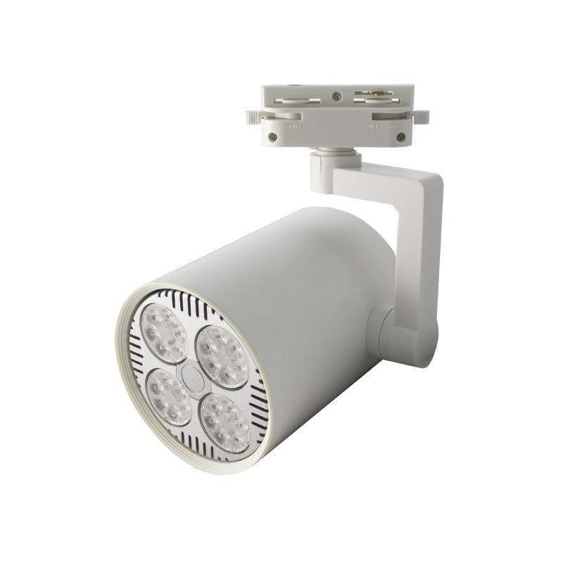 Šinski monofazni reflektor E27 Ø105×140mm — bela