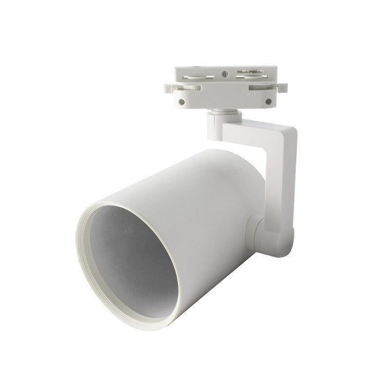 Šinski monofazni reflektor E27 Ø105×140mm — bela