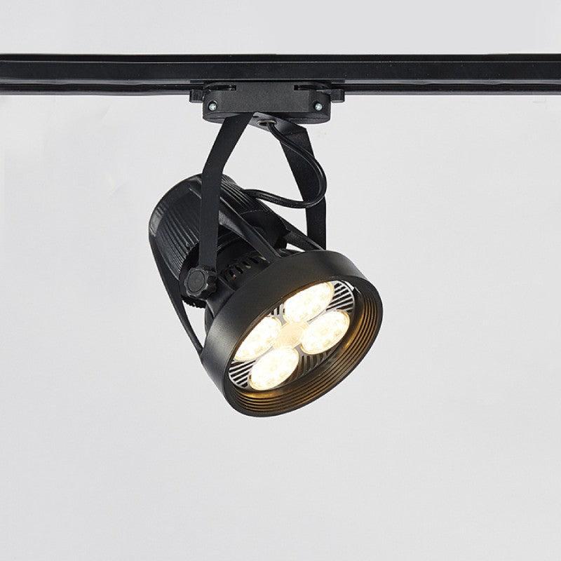 Šinski monofazni reflektor E27 Ø115×145mm — crna
