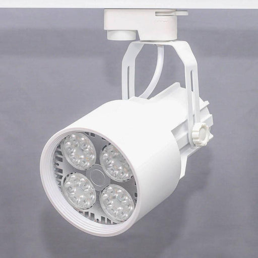 Šinski monofazni reflektor E27 Ø100×160mm — bela