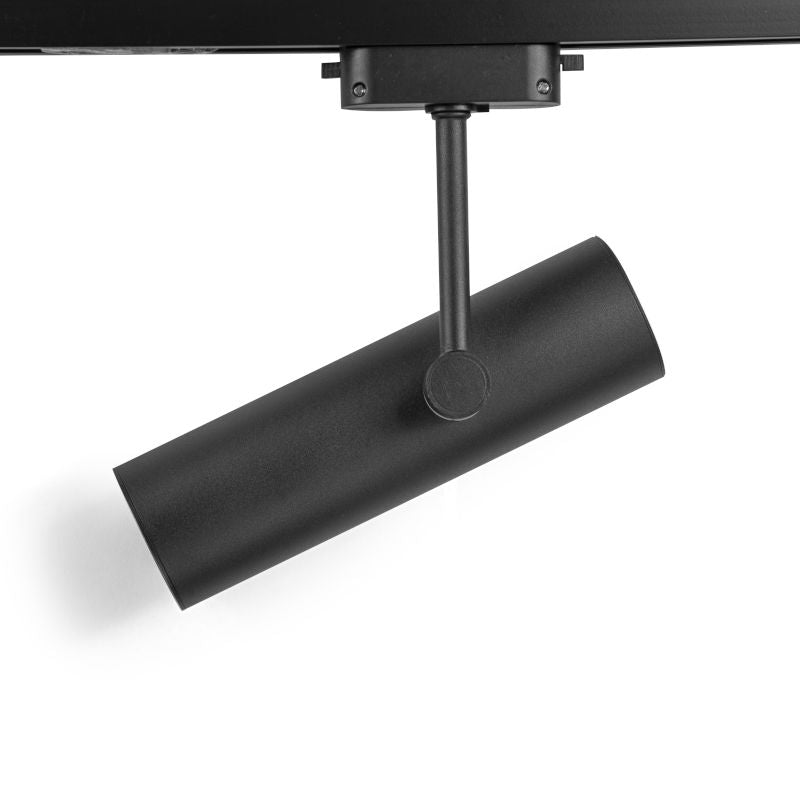 Šinski monofazni top GU10 Ø60×200mm — crna