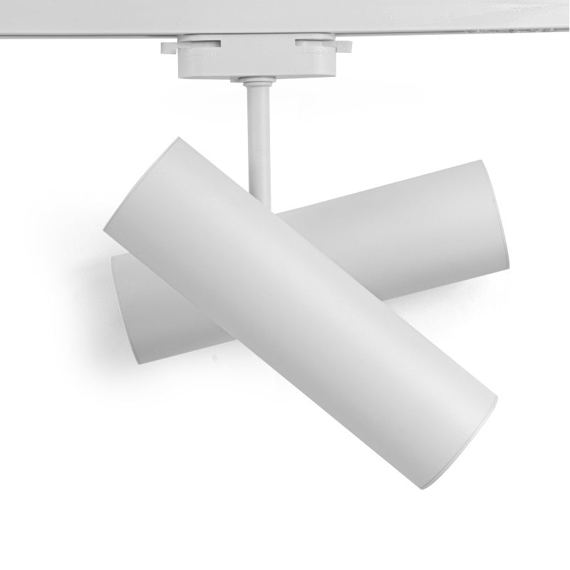 Šinski monofazni top 2xGU10 200×150×60mm — bela