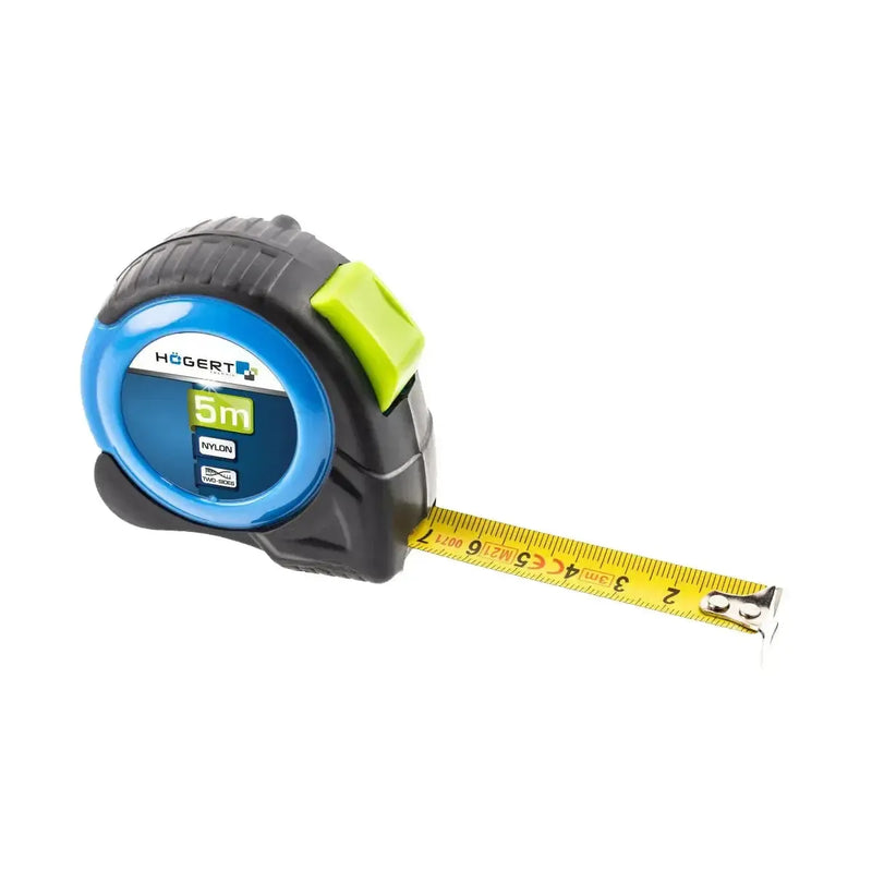 HÖGERT Potezni metar 5 m × 19 mm — dvostrana skala