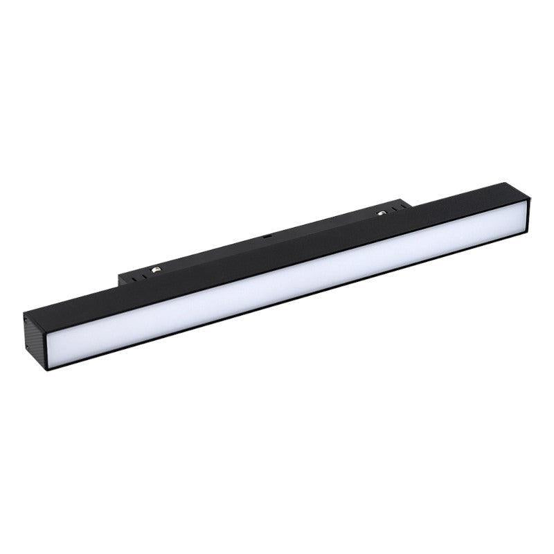 Magnetna šinska LED svetiljka difuzna 12W Dual White — crna