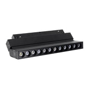 Magnetna šinska LED svetiljka tačkasta 10W Dual White, V85mm — crna