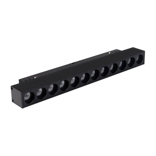 Magnetna šinska LED svetiljka tačkasta 10W Dual White, V25mm — crna