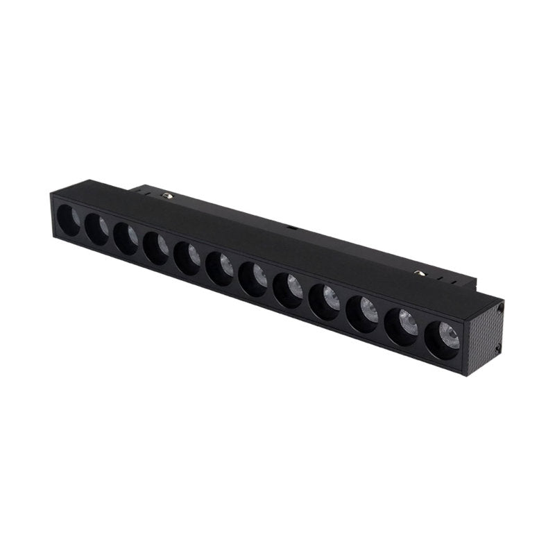 Magnetna šinska LED svetiljka tačkasta 10W Dual White, V25mm — crna