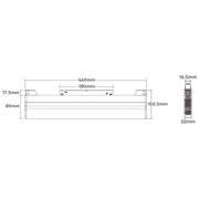 Magnetna šinska LED svetiljka tačkasta 20W Dual White — crna