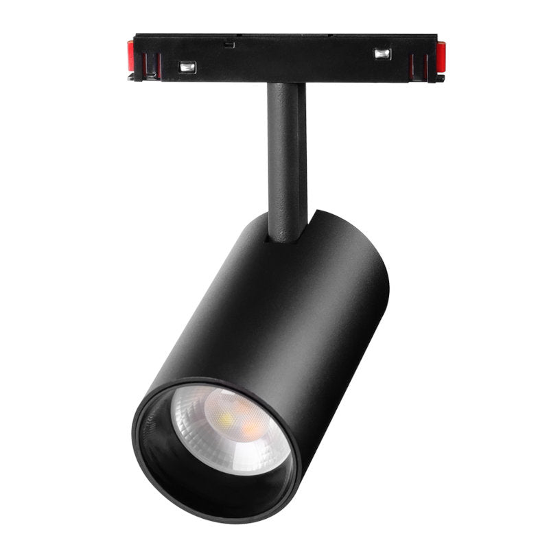 Magnetna šinska LED top svetiljka 25W Dual White — crna