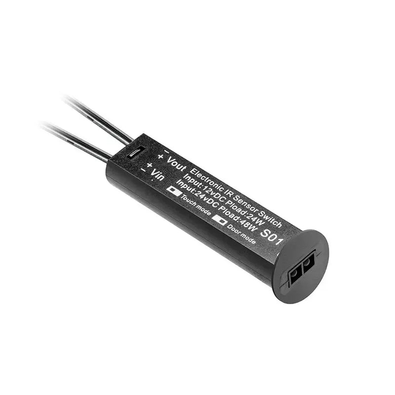 GTV LED Beskontaktni prekidač 3 u 1 12–24V DC — crni