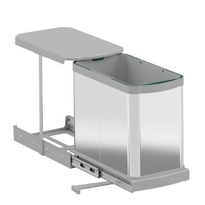 Kanta za smeće, izvlačna, inox, 400x440x260 mm