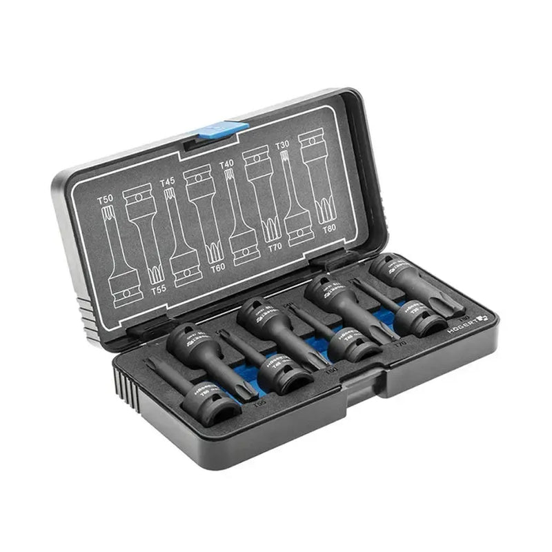 HÖGERT Set nasadnih ključeva udarnih 1/2" — TORX