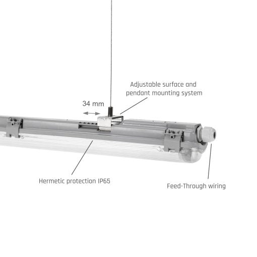 Limea led vodotesna 1x120cm IP65