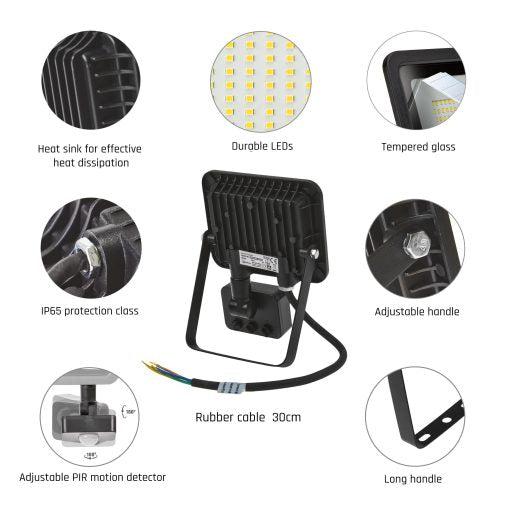 LED reflektor noctis lux III sa senzorom pokreta 30W
