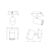 Spot lampa Marley 1 x GU10 — 35 W, IP20, hrom