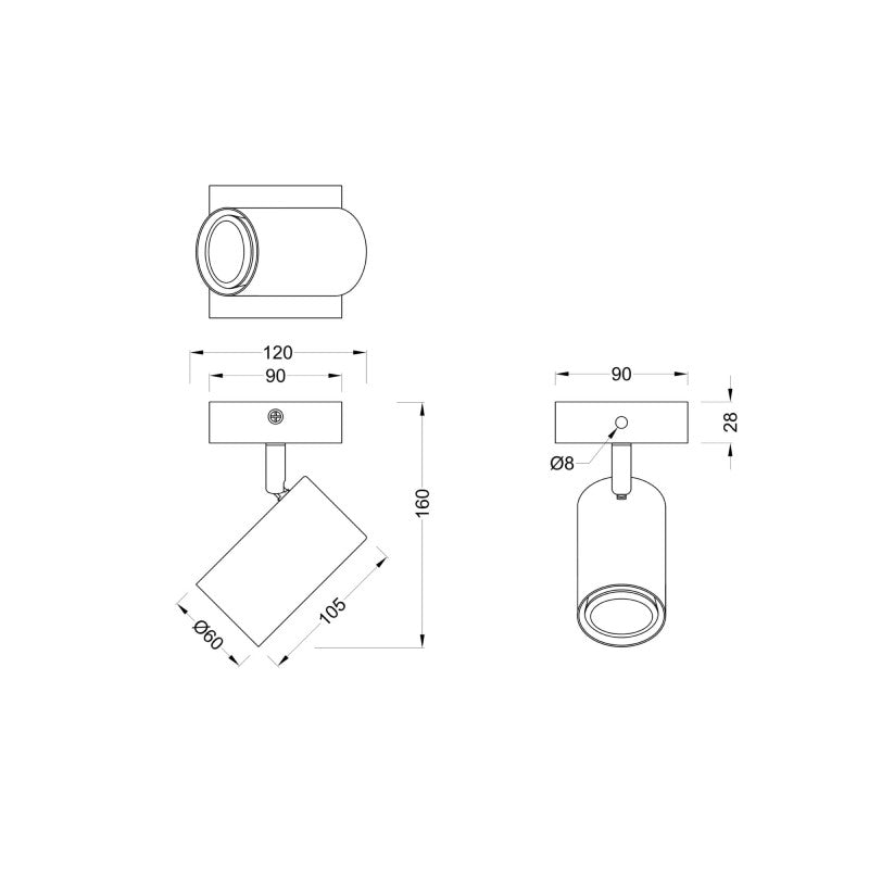 SPOT LAMPA MARLEY 1XGU10 812400132