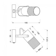SPOT LAMPA TOSH 1xE14 804370134