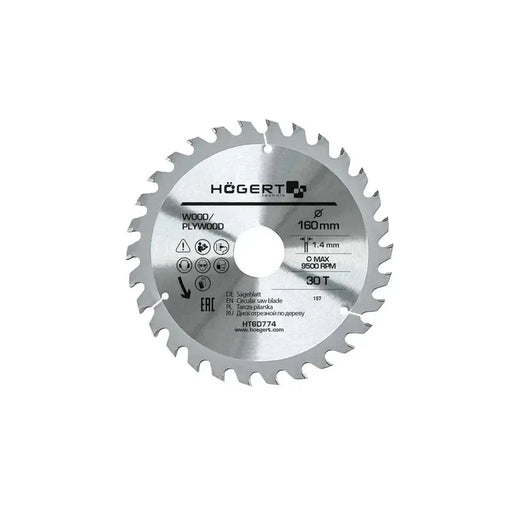 HÖGERT List za cirkular 160 mm — 30 zuba