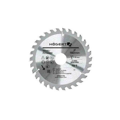 HÖGERT List za cirkular 160 mm — 48 zuba