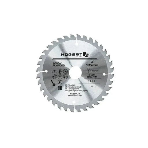 HÖGERT List za cirkular 185 mm — 36 zuba