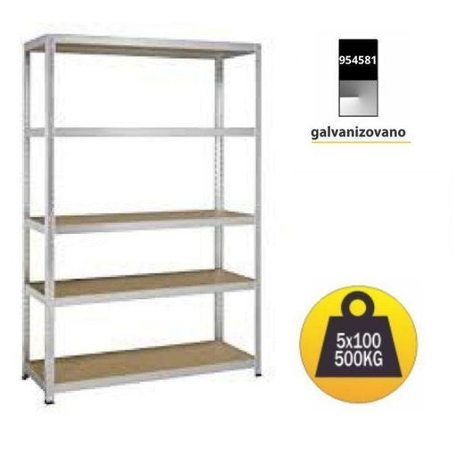 Polica metal medijapan 180x100x60cm 5x100kg