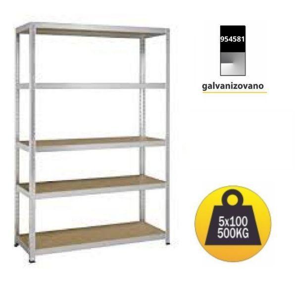 Polica metal medijapan 180x100x60cm 5x100kg